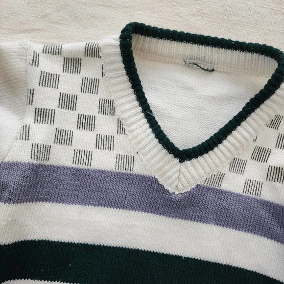 Vintage Striped Knit Crewneck 3t/4t - Picture 2 of 6
